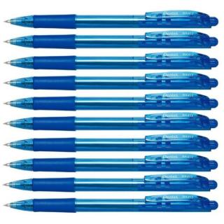 10x Długopis Pentel BK-417 automatyczny niebieski