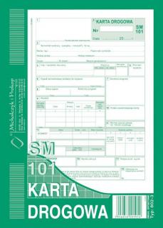 802-3 Karta Drogowa  samochód osobowy A5 (offset)