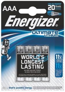 Baterie Energizer FR3 AAA 1,5V Ultimate Lithium 4szt.