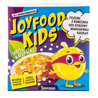 Danie gotowe 250g Joyfood Kids Fileciki z kurczaka marchewka kuskus sos dyniowy