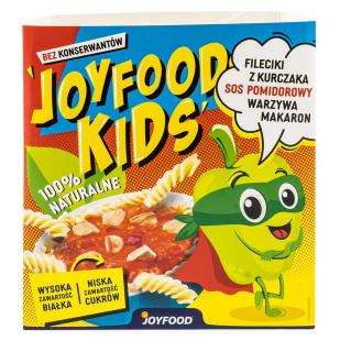 Danie gotowe 250g Joyfood Kids Fileciki z kurczaka warzywa makaron sos pomidorowy