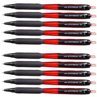 Długopis Kulkowy Automatyczny UNI SXN-101 Czerwony - 10 szt