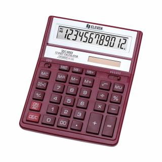 Kalkulator biurowy 12-cyfrowy Eleven SDC-888 Czerwony