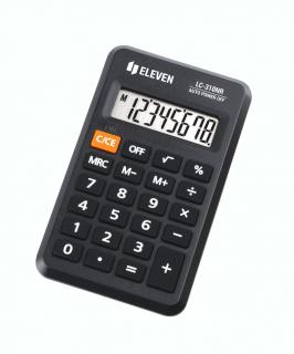 Kalkulator biurowy kieszonkowy 8-cyfrowy Eleven LC-310NR Czarny