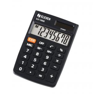 Kalkulator biurowy kieszonkowy 8-cyfrowy Eleven SLD-100NR Czarny