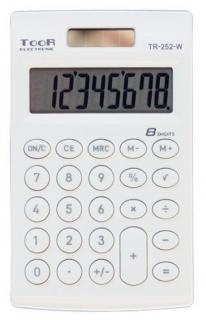 Kalkulator Toor Tr-252 8 pozycyjny Biały