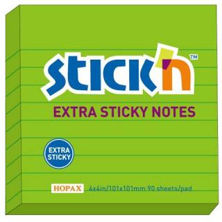 Karteczki Samoprzylepne Stick""N Extra Sticky 101x101Mm Zielony