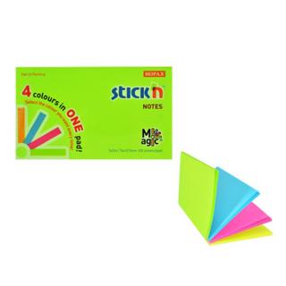 Karteczki Samoprzylepne Stick"N Magic Pad 76X127Mm, Neon Mix