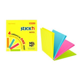 Karteczki Samoprzylepne Stick"N Magic Pad  76X76Mm, Neon Mix