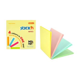 Karteczki Samoprzylepne Stick"N Magic Pad 76X76Mm, Pastel Mix