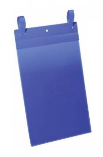 Kieszenie Magazynowe Durable Z Paskami Montażowymi 210X148Mm Niebieskie