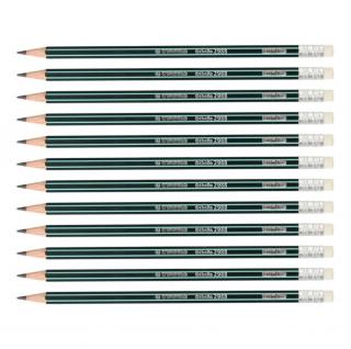 Ołówek Stabilo Othello 2B gumką - zestaw 12 szt