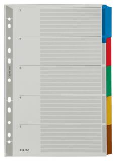 Przekładki do segregatora Leitz A4 kartonowe kolorowe