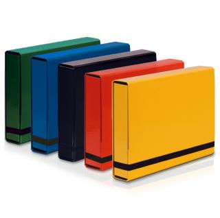 Teczka A4 Vaupe BOX na Dokumenty 50mm z Gumką 5 Szt Mix kolorów Klasyczny