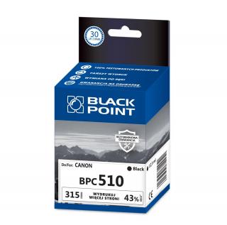 TUSZ BLACK POINT CZARNY BPC510 CANON PG-510 CANON PIXMA: MP240 MP260 MX320 MX330 MP250