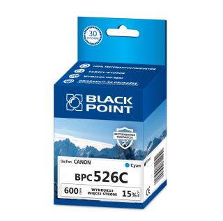 TUSZ BLACK POINT NIEBIESKI BPC526C CANON CLI-526C CANON PIXMA: IP4850 MG5150 MG5250 MG6150