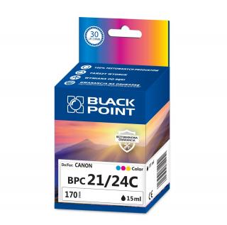 TUSZ BLACK POINT TRÓJKOLOROWY BPC21/24C CANON BCI-21C / BCI-24C CANON PIXMA: IP1000 IP1500