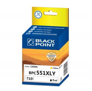 TUSZ BLACK POINT ŻÓŁTY BPC551XLY CANON CLI-551YXL CANON PIXMA: IP7250 MG6350 MG6350 MG5450