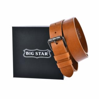 Skórzany męski pasek Big Star Shoes JJ675050 115cm brązowy