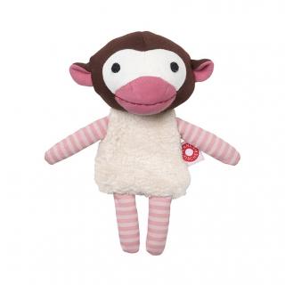 FRANCKFISCHER Mała przytulanka różowa małpka Trisse 0+