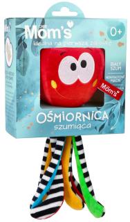 HENCZ TOYS Ośmiornica czerwona z pozytywką, zabawka sensoryczna 0+