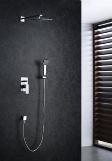 Zestaw prysznicowy podtynkowy z deszczownicą i prysznicem   TORONTO TOR-ZKP.150C