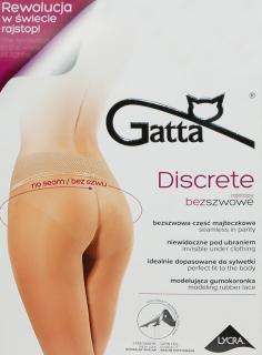 GATTA DISCRETE  - Rajstopy damskie, część majtkowa bezszwowa 15 DEN
