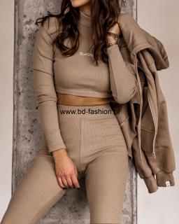 BLUZA BASIC LOOK BEŻ