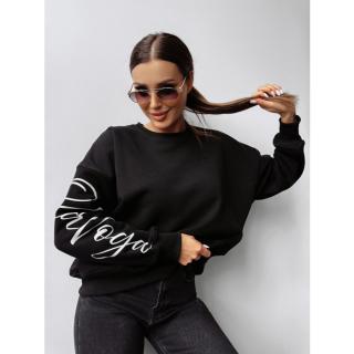 BLUZA DRESOWA DAMSKA OVERSIZE LOGO OLAVOGA SODA BLACK