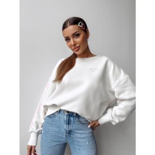 BLUZA DRESOWA DAMSKA OVERSIZE LOGO OLAVOGA SODA ECRU