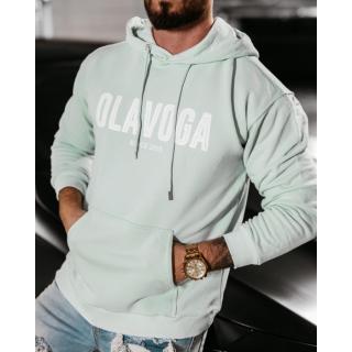 BLUZA MĘSKA BAWEŁNIANA OVERSIZE OLAVOGA MEN COLD MINT