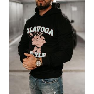 BLUZA MĘSKA BAWEŁNIANA OVERSIZE OLAVOGA MEN FORME BLACK