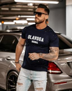 BLUZKA T-SHIRT MĘSKI LOGAN GRANAT