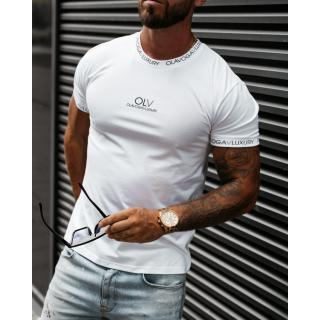 BLUZKA T-SHIRT MĘSKI OLAVOGA MEN RAIL WHITE