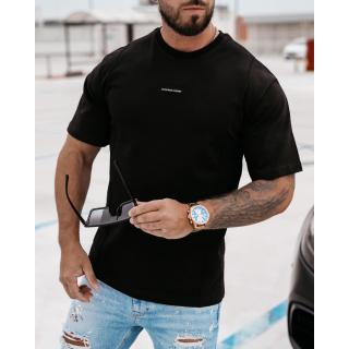 BLUZKA T-SHIRT MĘSKI OLAVOGA MEN SILVER BLACK