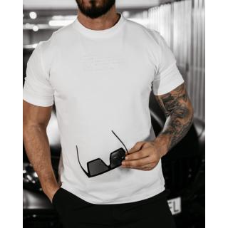 BLUZKA T-SHIRT MĘSKI OVERSIZE 3D OLAVOGA MEN VALOUR ECRU