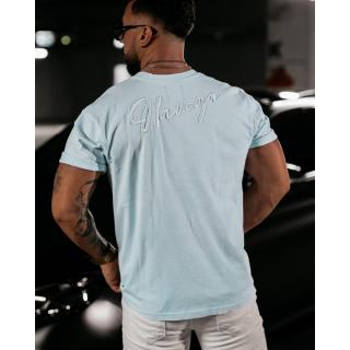 BLUZKA T-SHIRT MĘSKI OVERSIZE DEKATYZOWANY OLAVOGA TOBIE BLUE