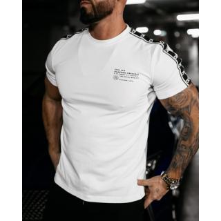 BLUZKA T-SHIRT MĘSKI OVERSIZE LAMPAS LOGO OLAVOGA MEN WIRED ECRU