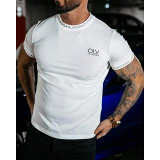BLUZKA T-SHIRT MĘSKI OVERSIZE LOGO OLAVOGA MEN CAPTAIN ECRU