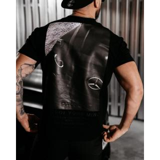 BLUZKA T-SHIRT MĘSKI OVERSIZE OLAVOGA MEN BERGO BLACK