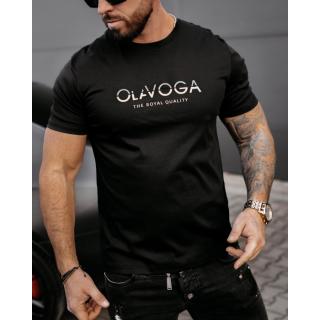 BLUZKA T-SHIRT MĘSKI OVERSIZE OLAVOGA MEN LEVY BLACK