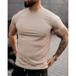 BLUZKA T-SHIRT MĘSKI OVERSIZE OLAVOGA MEN MORON BEIGIE