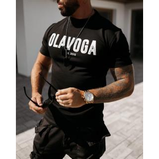 BLUZKA T-SHIRT MĘSKI OVERSIZE OLAVOGA MEN WINGER BLACK