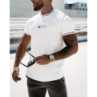 BLUZKA T-SHIRT MĘSKI SLIM FIT OLAVOGA MEN EMMET WHITE