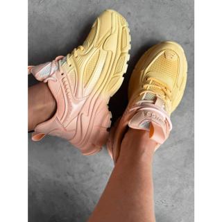 BUTY DAMSKIE SNEAKERSY OLAVOGA SHOES ATHLETIC YELLOW-PEACH