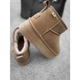 BUTY DAMSKIE ŚNIEGOWCE OLAVOGA SHOES MISTIC BEIGIE