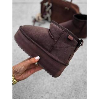 BUTY DAMSKIE ŚNIEGOWCE OLAVOGA SHOES MISTIC BROWN