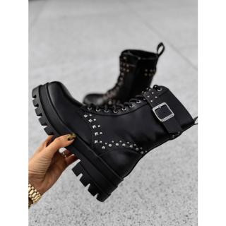 BUTY DAMSKIE WORKERY OLAVOGA SHOES MANNER BLACK