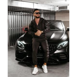 KOMPLET DRES MĘSKI BAWEŁNIANY NA ZAMEK OLAVOGA MEN UMRISS BROWN