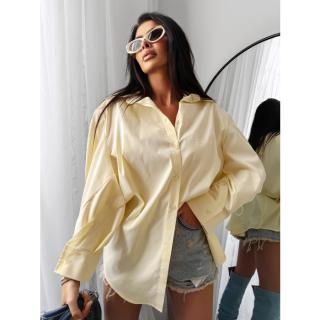 KOSZULA DAMSKA OVERSIZE OLAVOGA WONDER YELLOW
